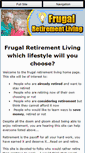 Mobile Screenshot of frugal-retirement-living.com